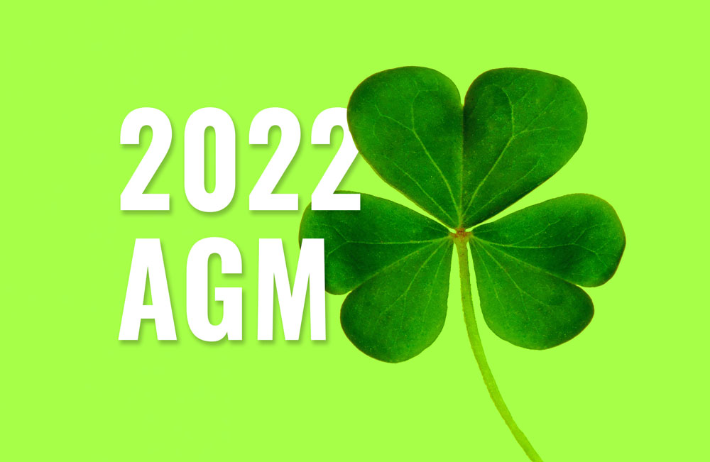Come to the 2022 AGM!
