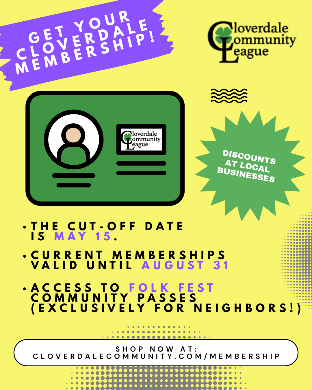 Membership flyer